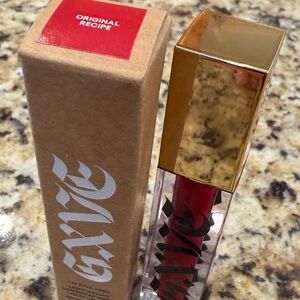 Red Lipstick with Gold Cap